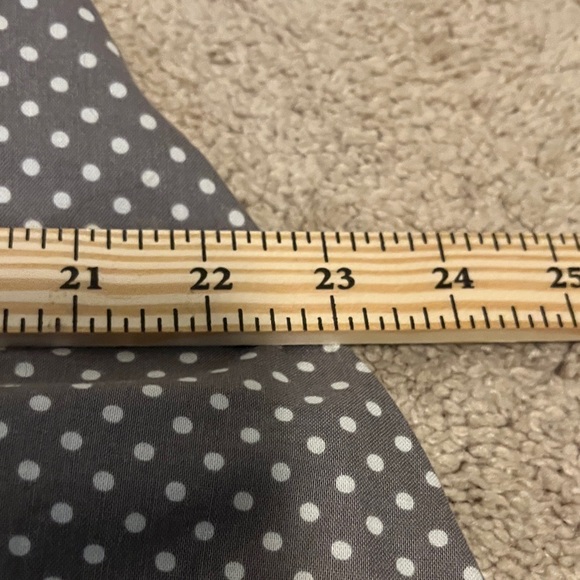 Modcloth Gray and White Polka Dot Dress with matching belt and POCKETS! - Picture 7 of 7